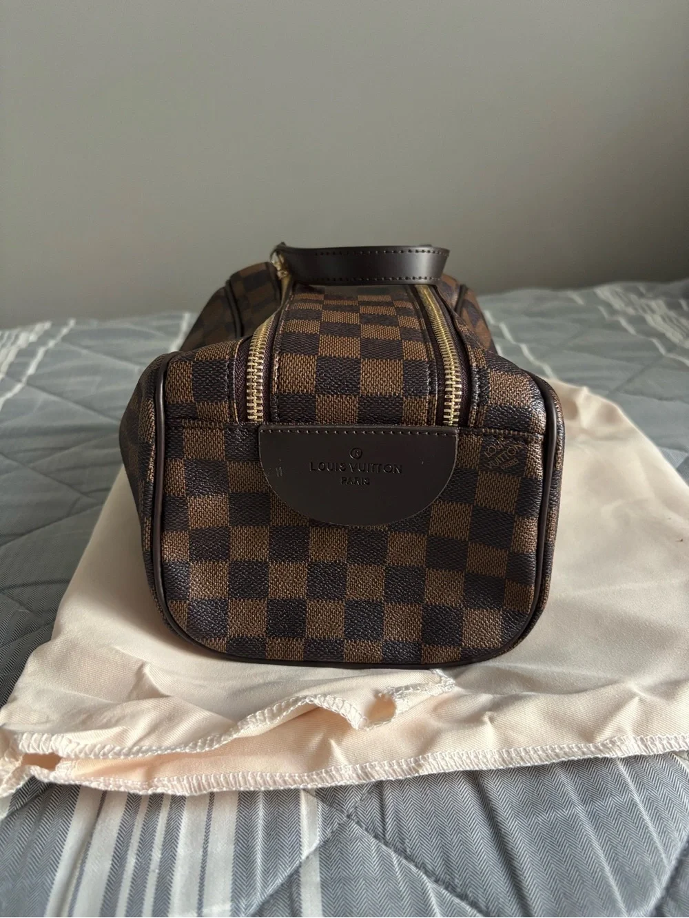 barely used LV cosmetic bag